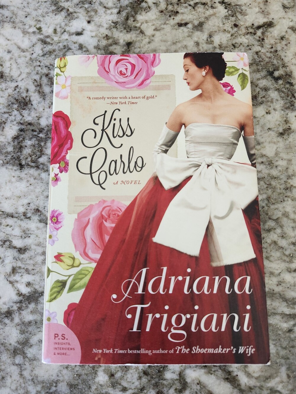 Kiss Carlo by Adriana Trigiani, Novel, Italian Family, Drama Comedy, Deckle Edge